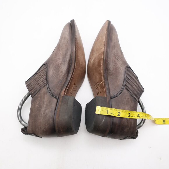 Frye Billy Shootie Boots Women's Size 9.5 B Gray Brown Leather Slip On - Picture 8 of 10